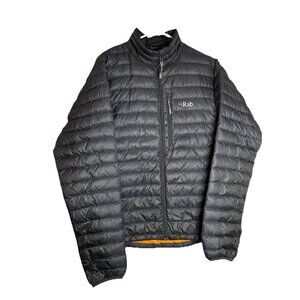 Rab Mens Medium Microlight Alpine Puffer Insulated Jacket Pertex Primaloft Black